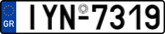 License plate of Greece, Cars