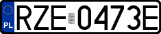 License plates of Poland, Regular car plates