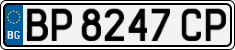 License plate of Bulgaria, Cars