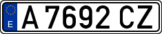 License plates of Spain, 1971 year series