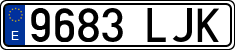 License plates of Spain, Ordinary (2000)
