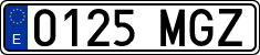 License plates of Spain, Ordinary (2000)