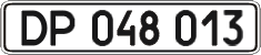 License plate Ukraine, Diplomatic
