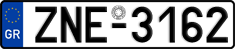 License plate of Greece, Cars