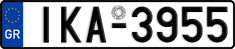 License plate of Greece, Cars