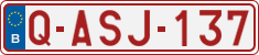 License plate of Belgium, Regular plates (2010)