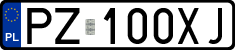 License plates of Poland, Regular car plates