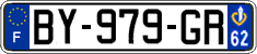 French license plate, SIV (ordinary)