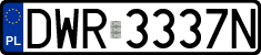 License plates of Poland, Regular car plates