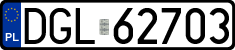 License plates of Poland, Regular car plates