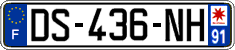 French license plate, SIV (ordinary)