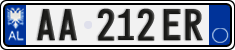 License plate of Albania, Cars (2011)