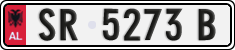 License plate of Albania, Cars (1993)