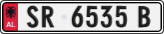 License plate of Albania, Cars (1993)