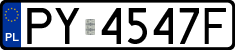 License plates of Poland, Regular car plates