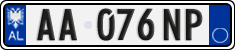 License plate of Albania, Cars (2011)