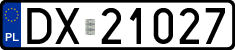 License plates of Poland, Regular car plates