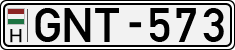 license plates of Hungary, Cars (1990)