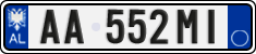 License plate of Albania, Cars (2011)