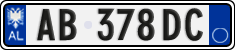 License plate of Albania, Cars (2011)