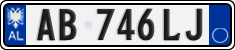 License plate of Albania, Cars (2011)