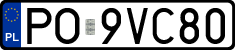 License plates of Poland, Regular car plates