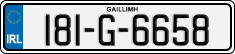 License plate of Ireland, Regular plates