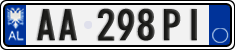 License plate of Albania, Cars (2011)