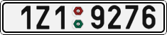 License plate of the Czech Republic, Cars (2001)