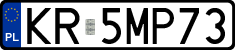 License plates of Poland, Regular car plates