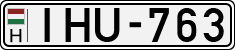 license plates of Hungary, Cars (1990)