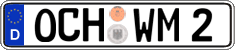 German license plate, Regular plates
