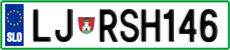 License plate of Slovenia, Vanity Plates