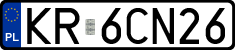 License plates of Poland, Regular car plates
