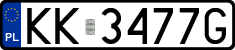 License plates of Poland, Regular car plates