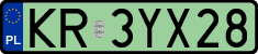 License plates of Poland, Electric vehicles