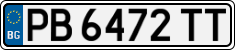 License plate of Bulgaria, Cars