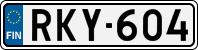 License plate of Finland, Cars