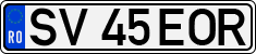 License plate of Romania, Regular plates