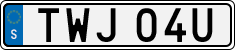 License plate of Sweden, Regular plates