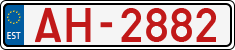License plate of Estonia, Transit plates