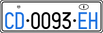 License plate of Italy, Diplomatic