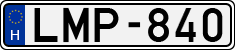 license plates of Hungary, Cars (1990)