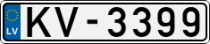 License plate of Latvia, Regular car plates