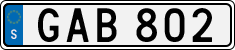 License plate of Sweden, Regular plates
