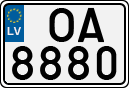 License plate of Latvia, Regular car plates