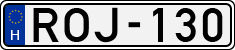 license plates of Hungary, Cars (1990)