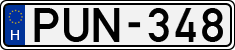 license plates of Hungary, Cars (1990)