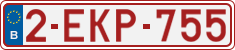 License plate of Belgium, Regular plates (2010)