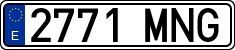 License plates of Spain, Ordinary (2000)